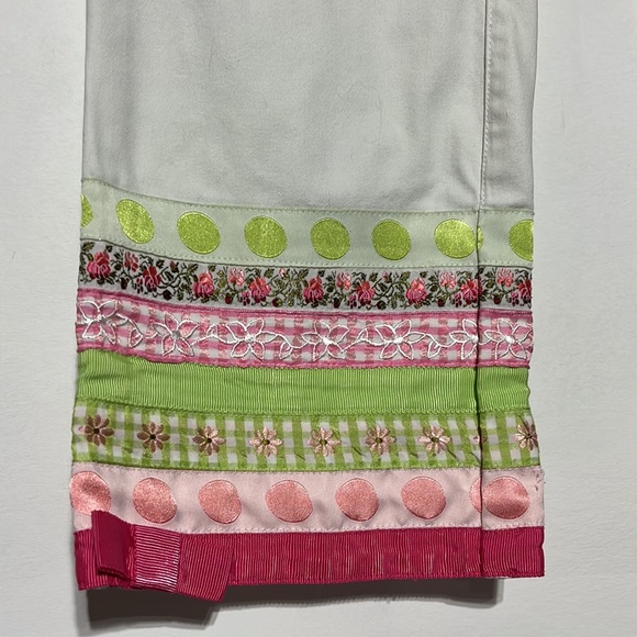 Lilly Pulitzer White Trendy Jean Ribbon White Label Denim Jeans Size 2 - Picture 4 of 10